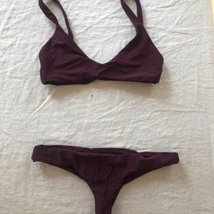BIKYNI two piece - PLUM